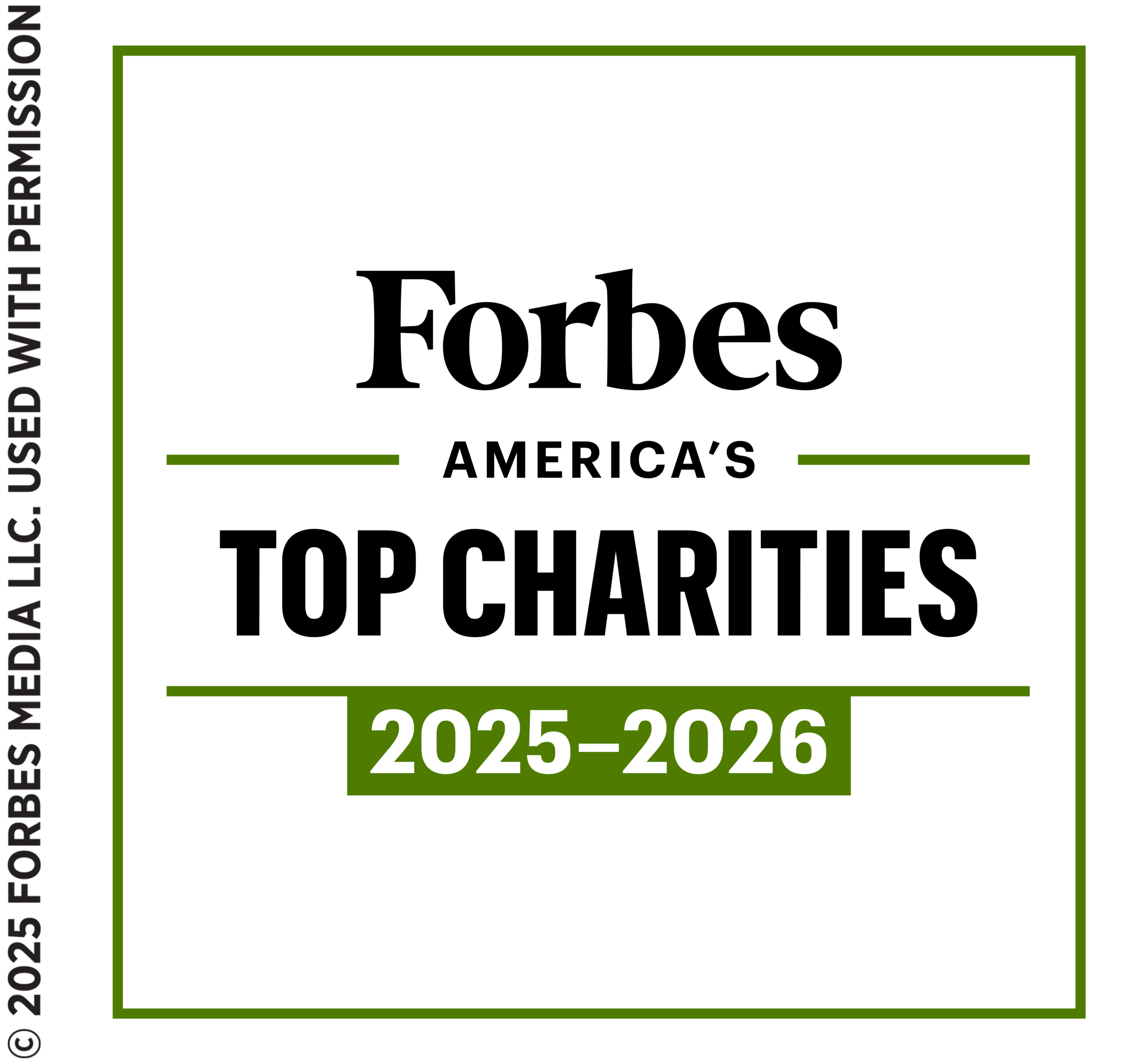 Logo of the Forbes America's Top Charities 2025