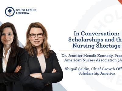 In Conversation Scholarships and the Nursing Shortage with Dr Jennifer Mensik Kennedy and Abigail Seldin