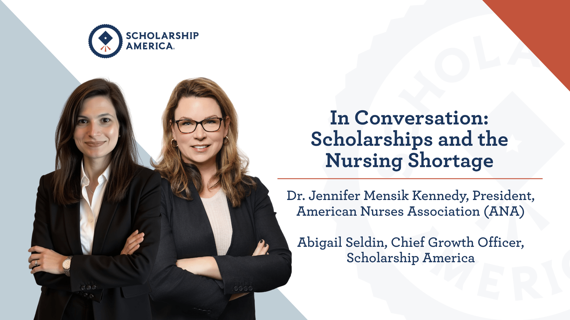 In Conversation Scholarships and the Nursing Shortage with Dr Jennifer Mensik Kennedy and Abigail Seldin
